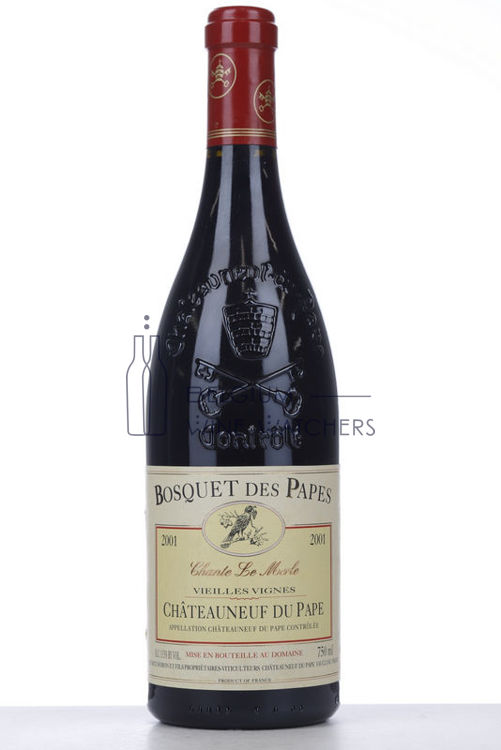 Afbeeldingen van 2001 CHATEAUNEUF DU PAPE BOSQUET DES PAPES CUVEE CHANTE LE MERLE VIEILLES VIGNES
